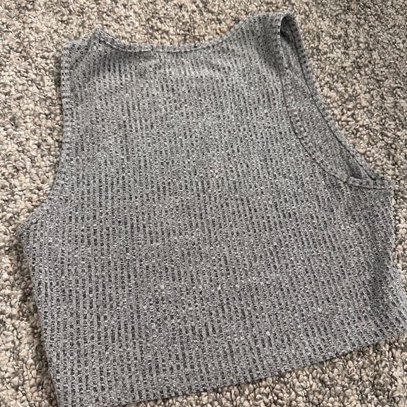 SHEIN Light Grey Cropped Tank Top - Picture 7 of 7